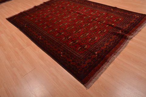 Khan Mohammadi Red Hand Knotted 65 X 811 Area Rug 100-109209 Image 3