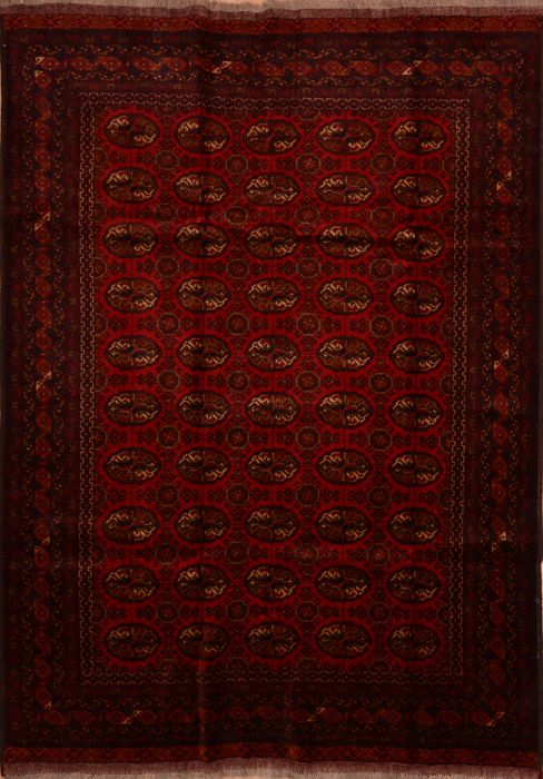 Khan Mohammadi Red Hand Knotted 65 X 811 Area Rug 100-109209 Image 0
