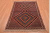 Afshar Brown Hand Knotted 39 X 52  Area Rug 100-109212 Thumb 1