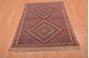 Afshar Brown Hand Knotted 39 X 52  Area Rug 100-109212 Thumb 4