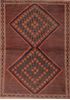 Afshar Brown Hand Knotted 39 X 52  Area Rug 100-109212 Thumb 0