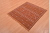 Kilim Brown Square Flat Woven 38 X 310  Area Rug 100-109215 Thumb 2