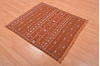 Kilim Brown Square Flat Woven 38 X 310  Area Rug 100-109215 Thumb 3