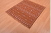 Kilim Brown Square Flat Woven 38 X 310  Area Rug 100-109215 Thumb 5