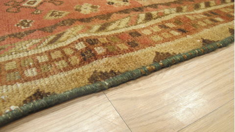 Gabbeh Orange Hand Knotted 35 X 61 Area Rug 100-109218 Image 9