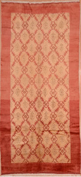 Gabbeh Orange Hand Knotted 5'1" X 10'4"  Area Rug 100-109220