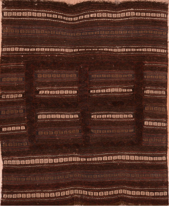 Sarouk Brown Hand Knotted 43 X 411 Area Rug 100-109222 Image 0