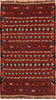 Kilim Red Flat Woven 37 X 60  Area Rug 100-109223 Thumb 0