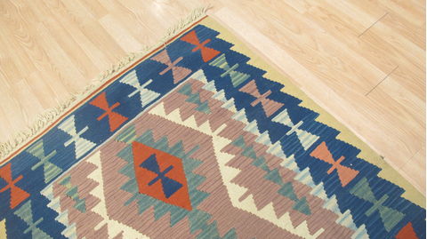 Kilim Blue Flat Woven 36 X 59 Area Rug 100-109224 Image 9