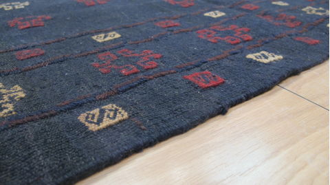 Kilim Blue Flat Woven 44 X 47 Area Rug 100-109225 Image 9