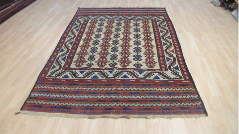 Kilim Red Flat Woven 59 X 91 Area Rug 100-109228 Image 2