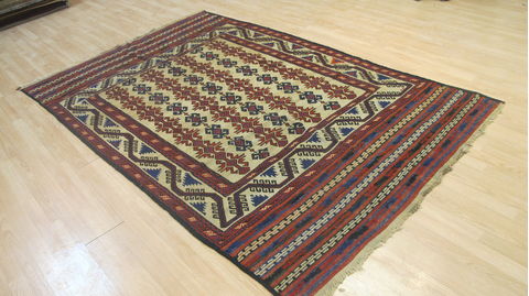 Kilim Red Flat Woven 59 X 91 Area Rug 100-109228 Image 4