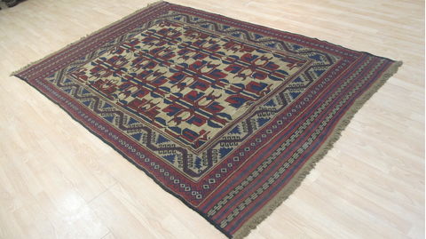 Kilim Red Flat Woven 58 X 88 Area Rug 100-109229 Image 5