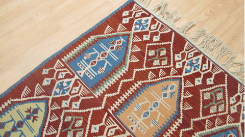 Kilim Red Flat Woven 36 X 50 Area Rug 100-109232 Image 10