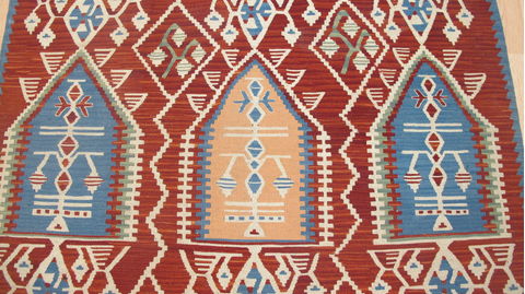 Kilim Red Flat Woven 36 X 50 Area Rug 100-109232 Image 7