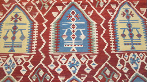Kilim Red Flat Woven 36 X 50 Area Rug 100-109232 Image 9