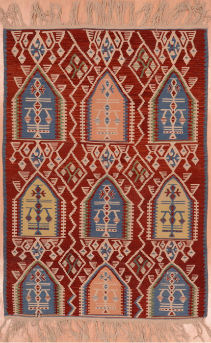Kilim Red Flat Woven 36 X 50 Area Rug 100-109232 Image 0