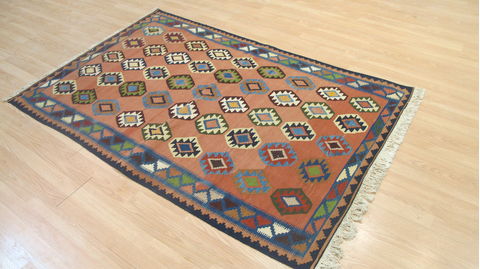 Kilim Red Flat Woven 41 X 63 Area Rug 100-109234 Image 3