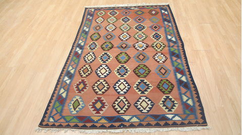 Kilim Red Flat Woven 41 X 63 Area Rug 100-109234 Image 4