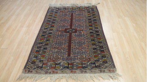 Kilim Red Flat Woven 38 X 59 Area Rug 100-109235 Image 1