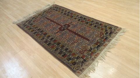 Kilim Red Flat Woven 38 X 59 Area Rug 100-109235 Image 3