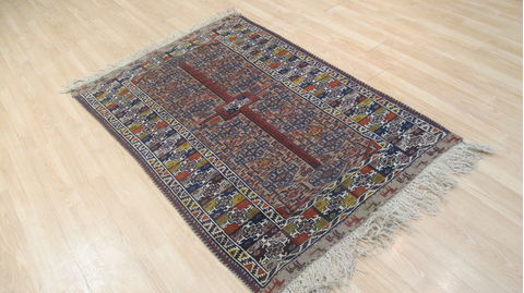 Kilim Red Flat Woven 38 X 59 Area Rug 100-109235 Image 6