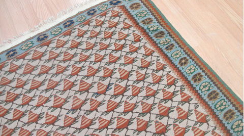Kilim Green Flat Woven 43 X 55 Area Rug 100-109236 Image 10