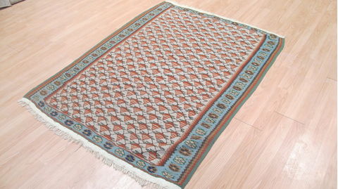 Kilim Green Flat Woven 43 X 55 Area Rug 100-109236 Image 5
