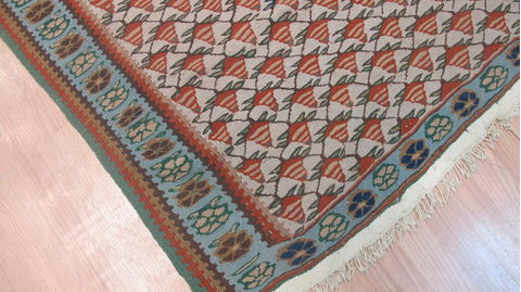 Kilim Green Flat Woven 43 X 55 Area Rug 100-109236 Image 7