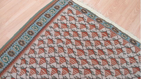 Kilim Green Flat Woven 43 X 55 Area Rug 100-109236 Image 9