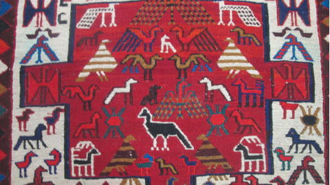 Kilim Red Flat Woven 35 X 51 Area Rug 253-109237 Image 10