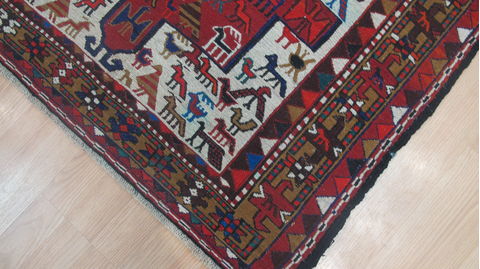 Kilim Red Flat Woven 35 X 51 Area Rug 253-109237 Image 11