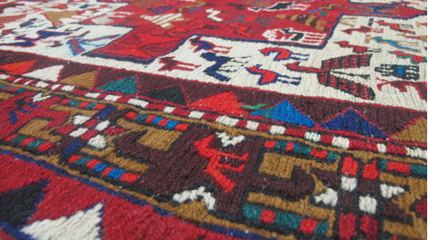 Kilim Red Flat Woven 35 X 51 Area Rug 253-109237 Image 13