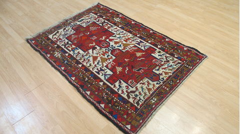 Kilim Red Flat Woven 35 X 51 Area Rug 253-109237 Image 3
