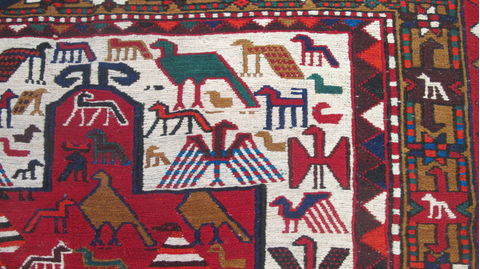 Kilim Red Flat Woven 35 X 51 Area Rug 253-109237 Image 6