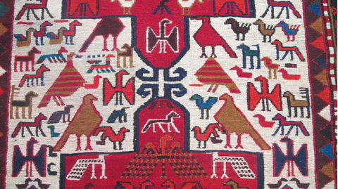 Kilim Red Flat Woven 35 X 51 Area Rug 253-109237 Image 8