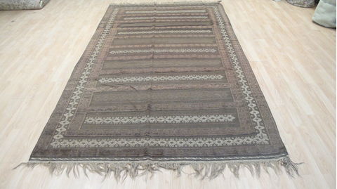 Kilim Brown Flat Woven 58 X 101 Area Rug 100-109239 Image 4