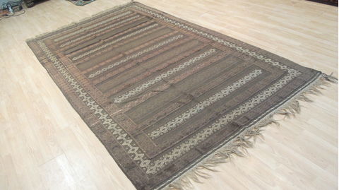 Kilim Brown Flat Woven 58 X 101 Area Rug 100-109239 Image 6