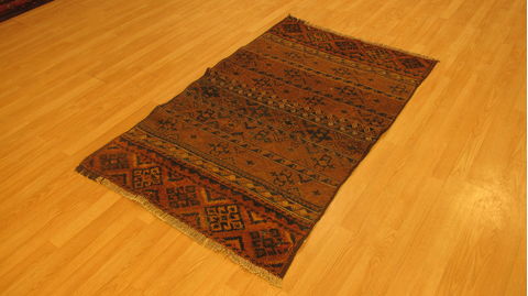 Kilim Brown Flat Woven 39 X 55 Area Rug 253-109240 Image 14