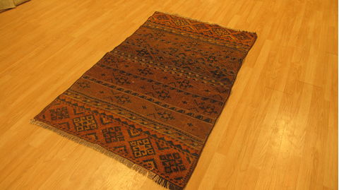 Kilim Brown Flat Woven 39 X 55 Area Rug 253-109240 Image 5
