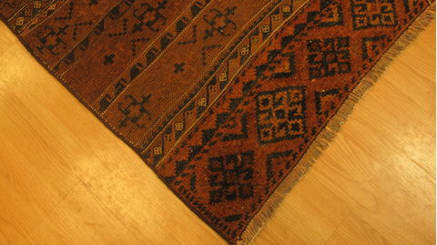 Kilim Brown Flat Woven 39 X 55 Area Rug 253-109240 Image 7