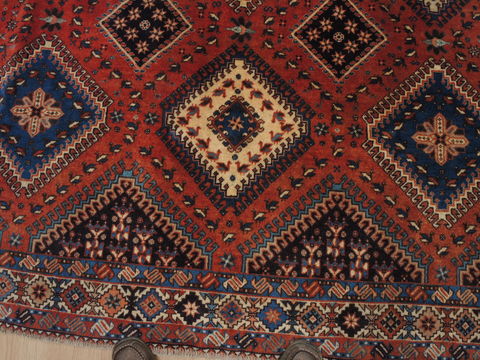 Yalameh Red Square Hand Knotted 68 X 69 Area Rug 100-109241 Image 9