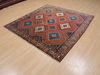 Yalameh Red Square Hand Knotted 68 X 69  Area Rug 100-109241 Thumb 4