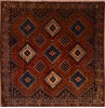 Yalameh Red Square Hand Knotted 68 X 69  Area Rug 100-109241 Thumb 0