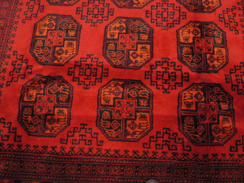 Bokhara Red Hand Knotted 91 X 111 Area Rug 100-109243 Image 10