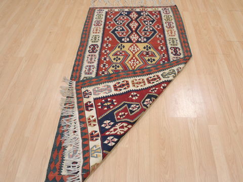 Kilim Red Hand Knotted 33 X 58 Area Rug 100-109244 Image 11