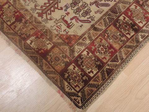Baluch Beige Hand Knotted 37 X 510 Area Rug 100-109248 Image 5