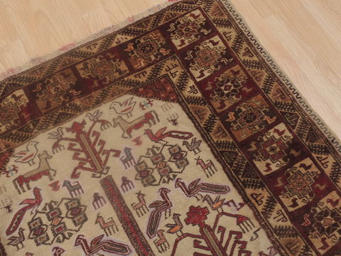 Baluch Beige Hand Knotted 37 X 510 Area Rug 100-109248 Image 6