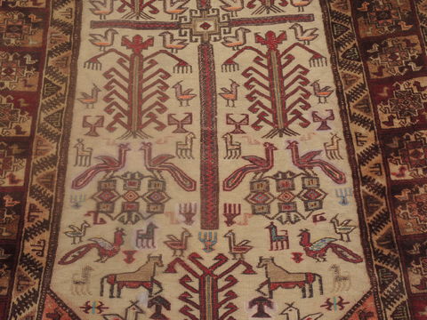 Baluch Beige Hand Knotted 37 X 510 Area Rug 100-109248 Image 8