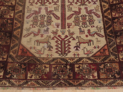 Baluch Beige Hand Knotted 37 X 510 Area Rug 100-109248 Image 9